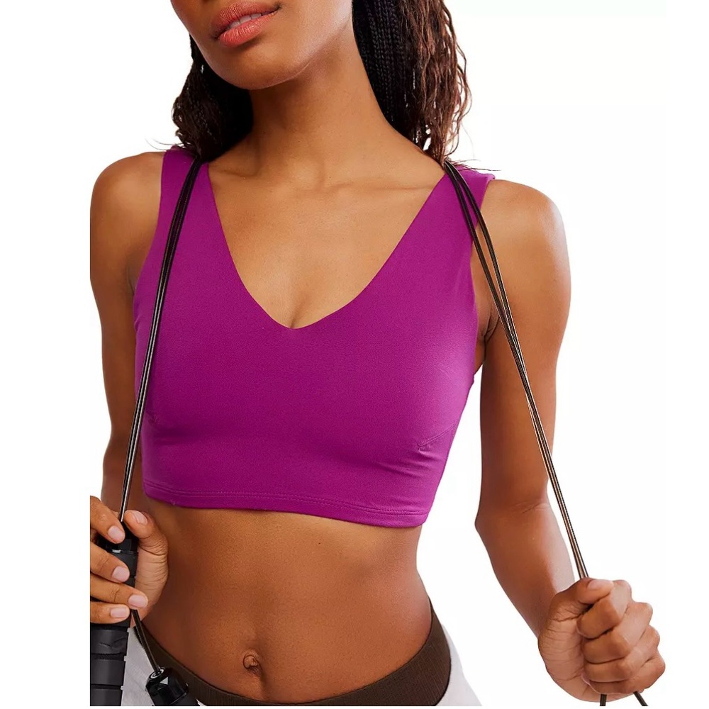 NWT FP Movement Never Better Crop in Deep Mulberry